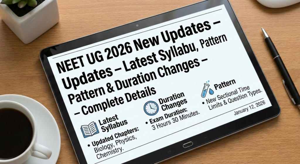 NEET UG 2026 Syllabus