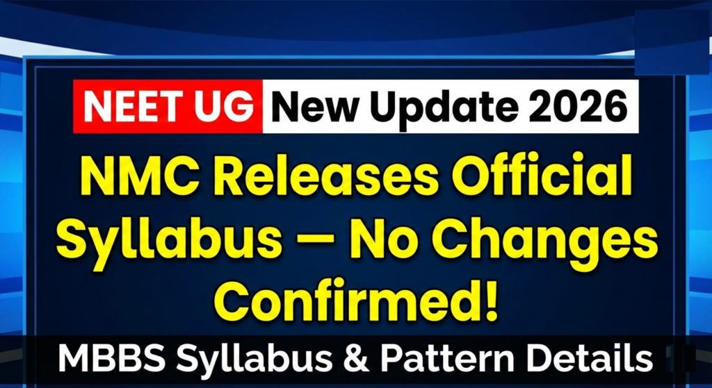 neet ug syllabus 2026